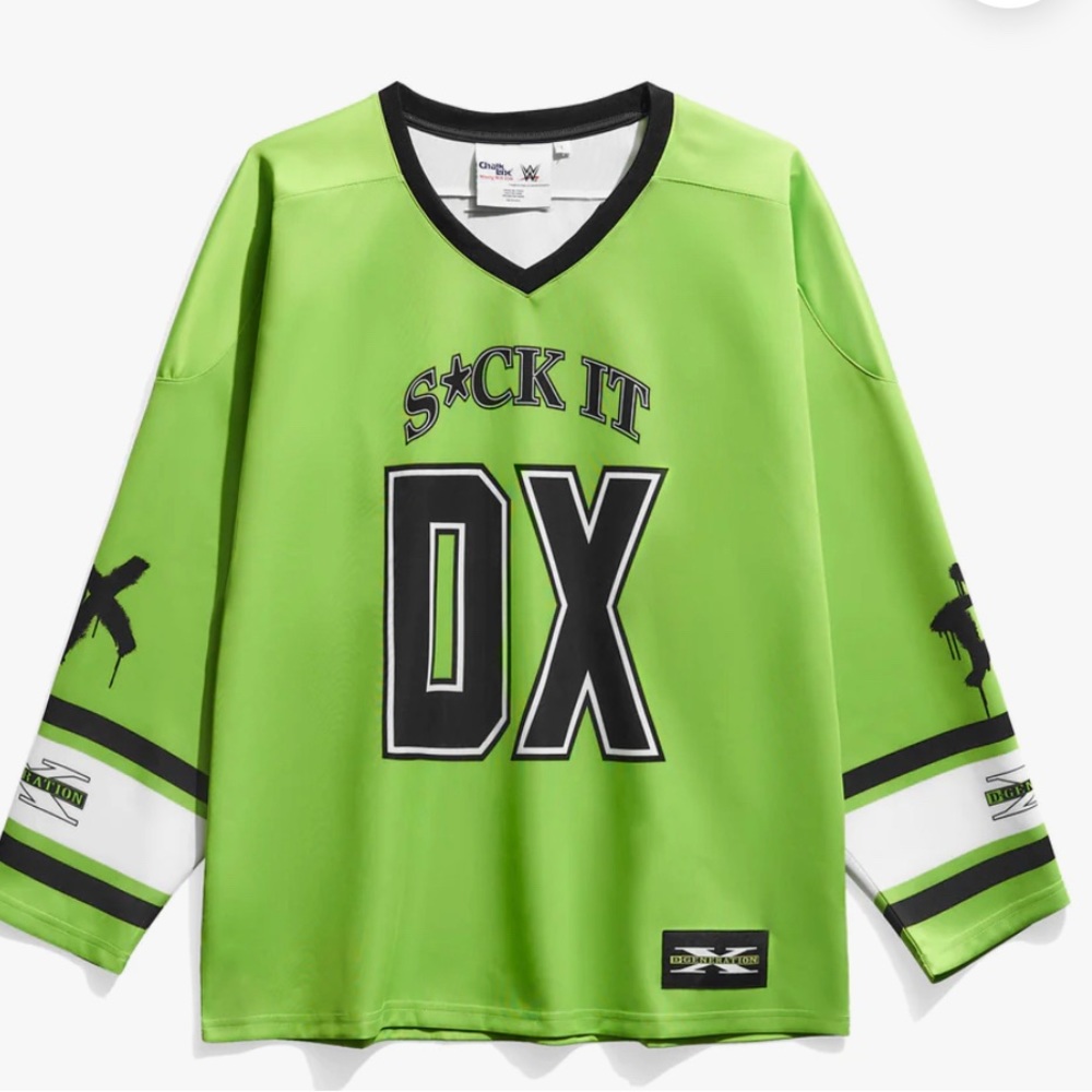 WWE DX(Degeneration X) Hockey Jersey which can be worn as a dress.Birthday fit!